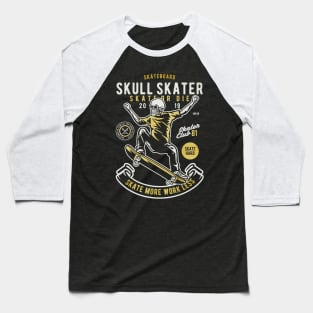 Skull Skater Baseball T-Shirt